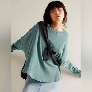 We The Free Free People Microphone Drop Thermal Top